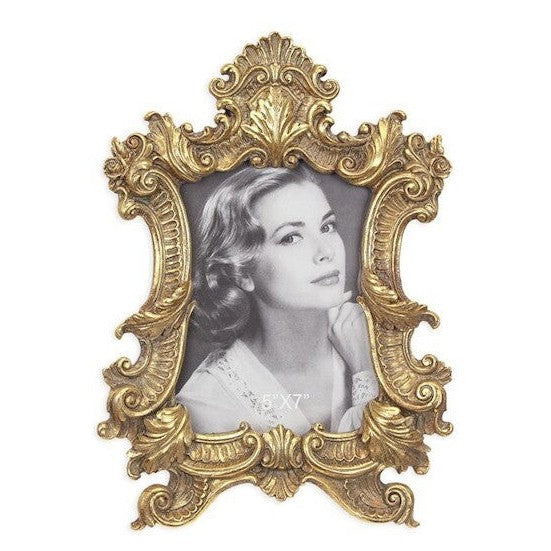 Ornate Gold Baroque Photo Frame | Handcrafted Brass Decor