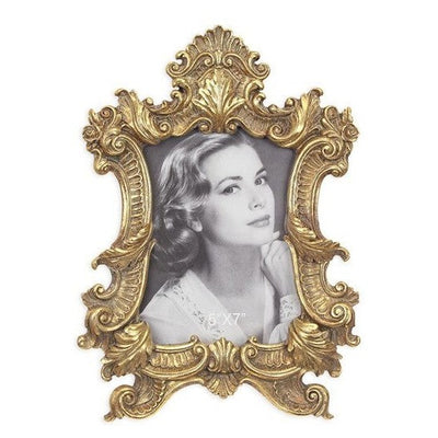 Ornate Gold Baroque Photo Frame | Handcrafted Brass Decor
