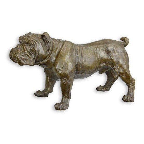 Bronze Sculpture of an English Bulldog | Figurines & Statues