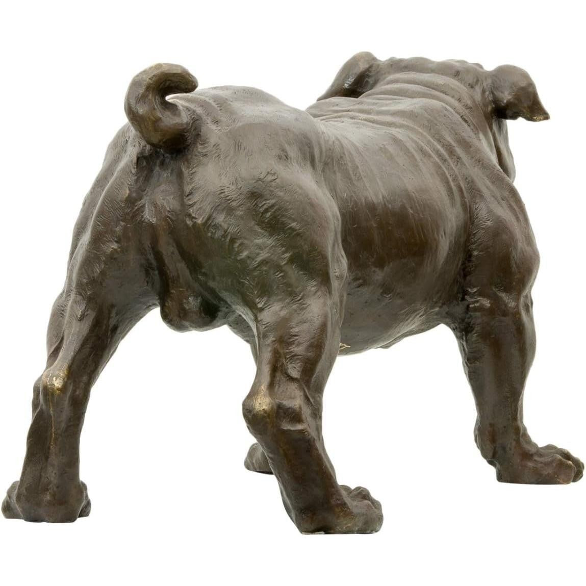 Bronze Sculpture of an English Bulldog | Figurines & Statues