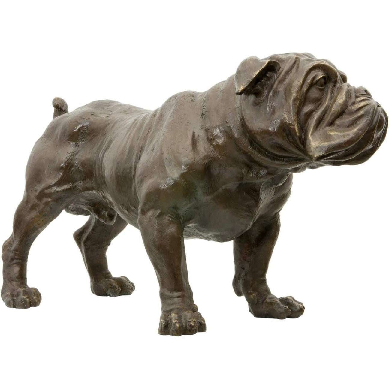 Bronze Sculpture of an English Bulldog | Figurines & Statues