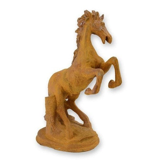 Cast Iron Wild Steed Horse Horses Street Sculpture Figure