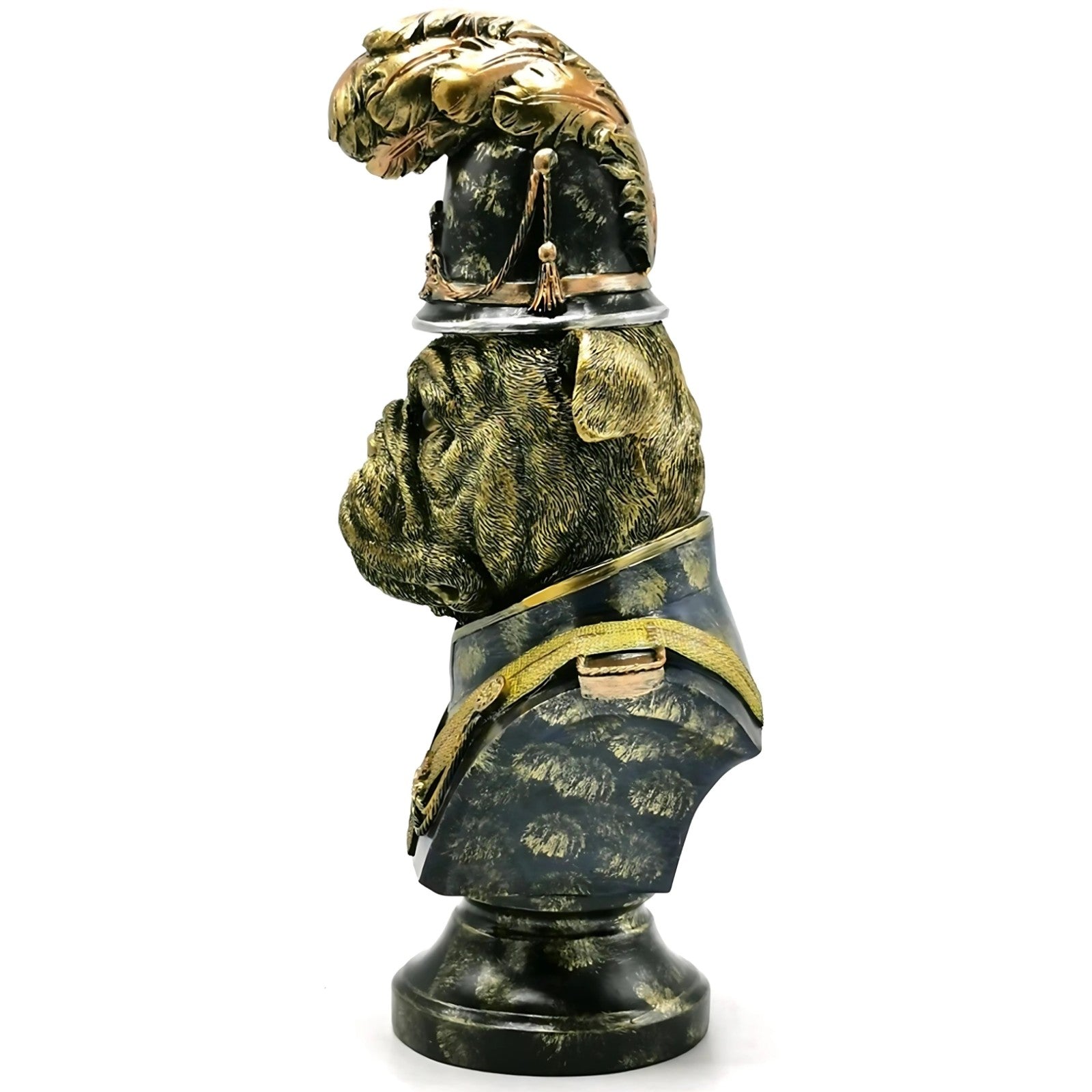 Resin Figurine of French Bulldog Dressed as a British Bobby Officer