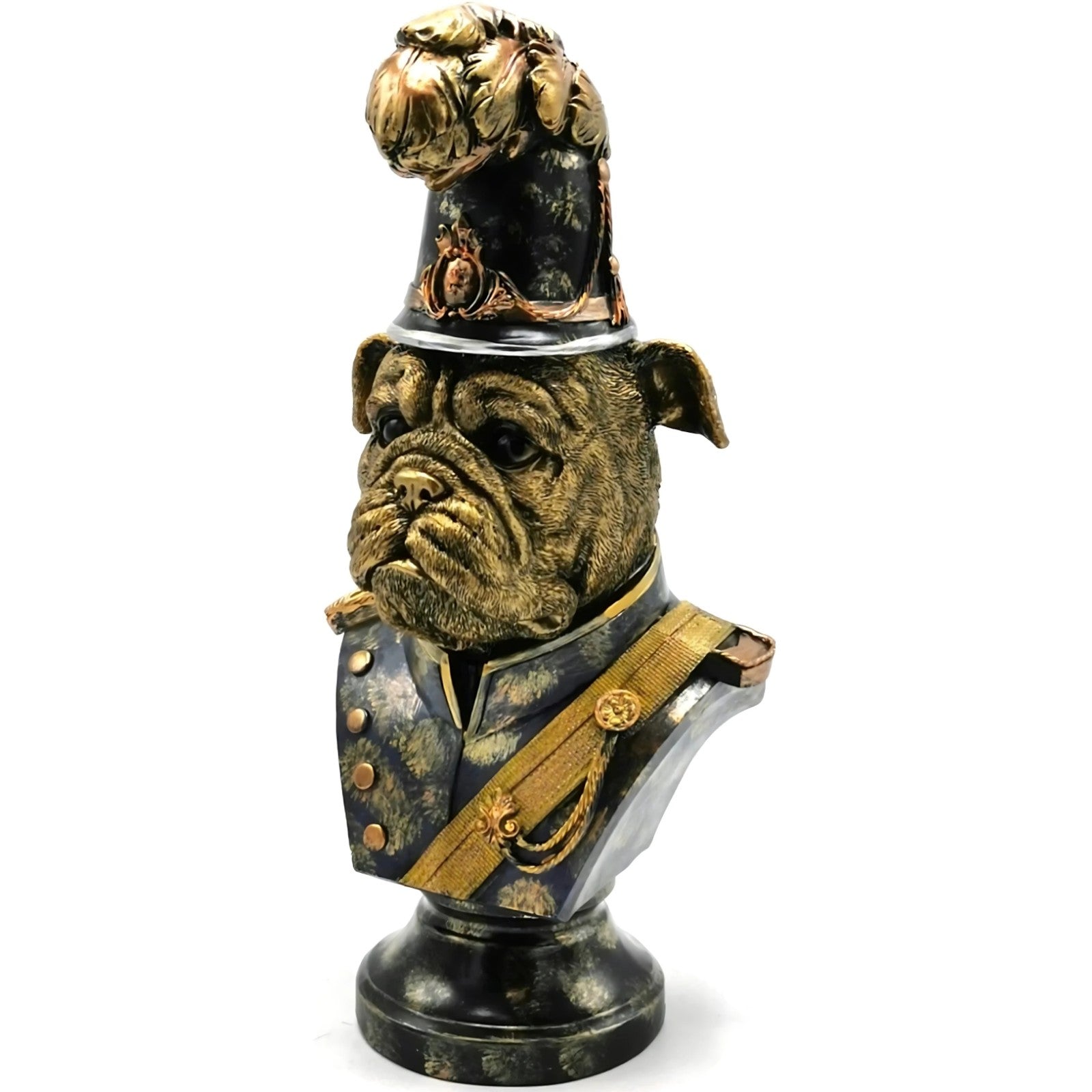 Resin Figurine of French Bulldog Dressed as a British Bobby Officer