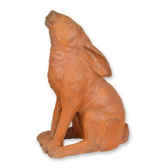 Rusty Cast Iron Figurine of a Rabbit. Garden Decor | Animal Sculptures
