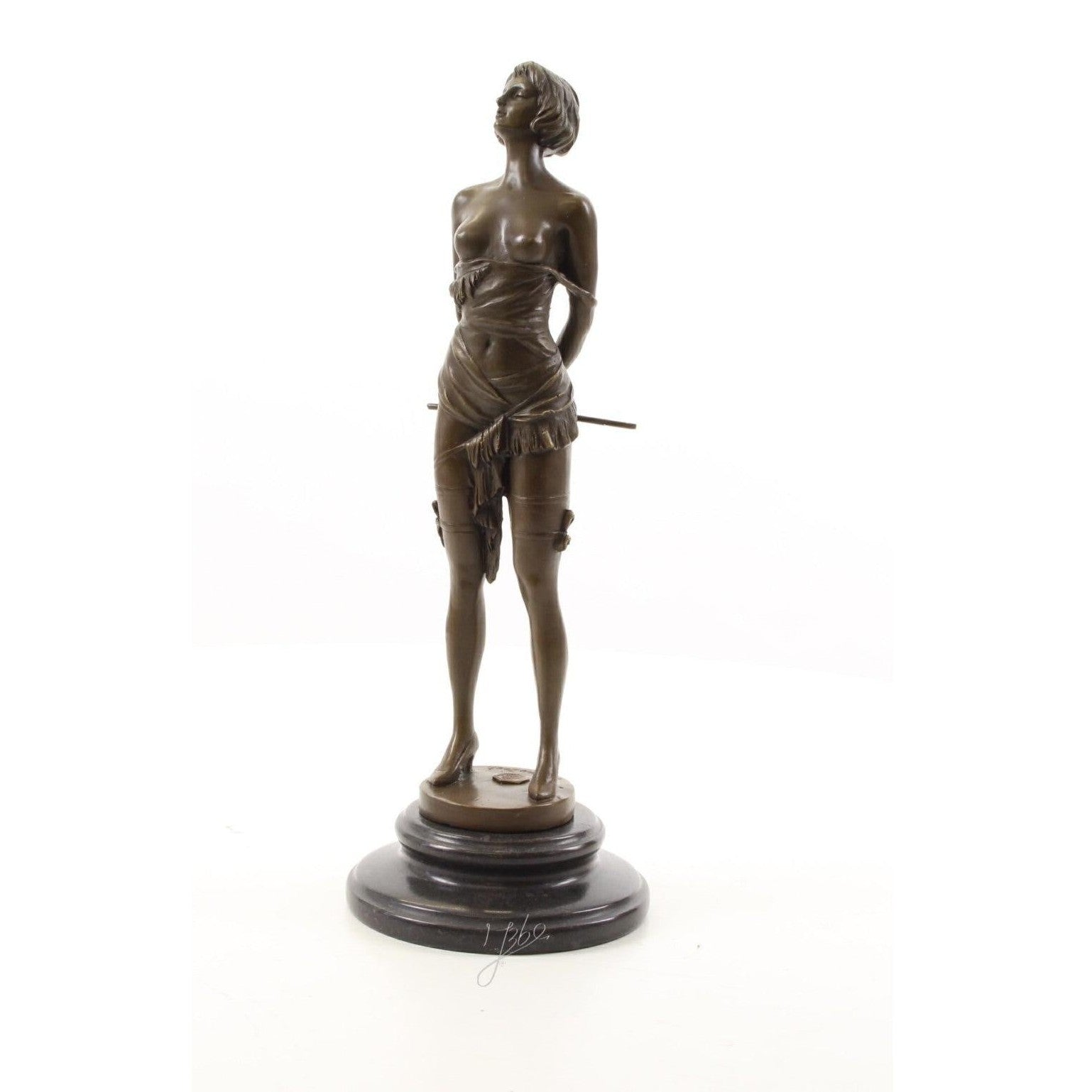 Bound Art Deco Maiden | Handcrafted Bronze Decor | Gift Idea