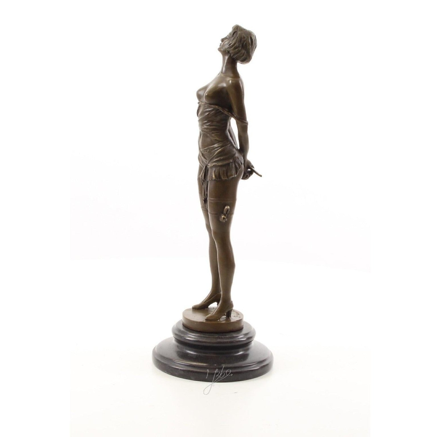 Bound Art Deco Maiden | Handcrafted Bronze Decor | Gift Idea