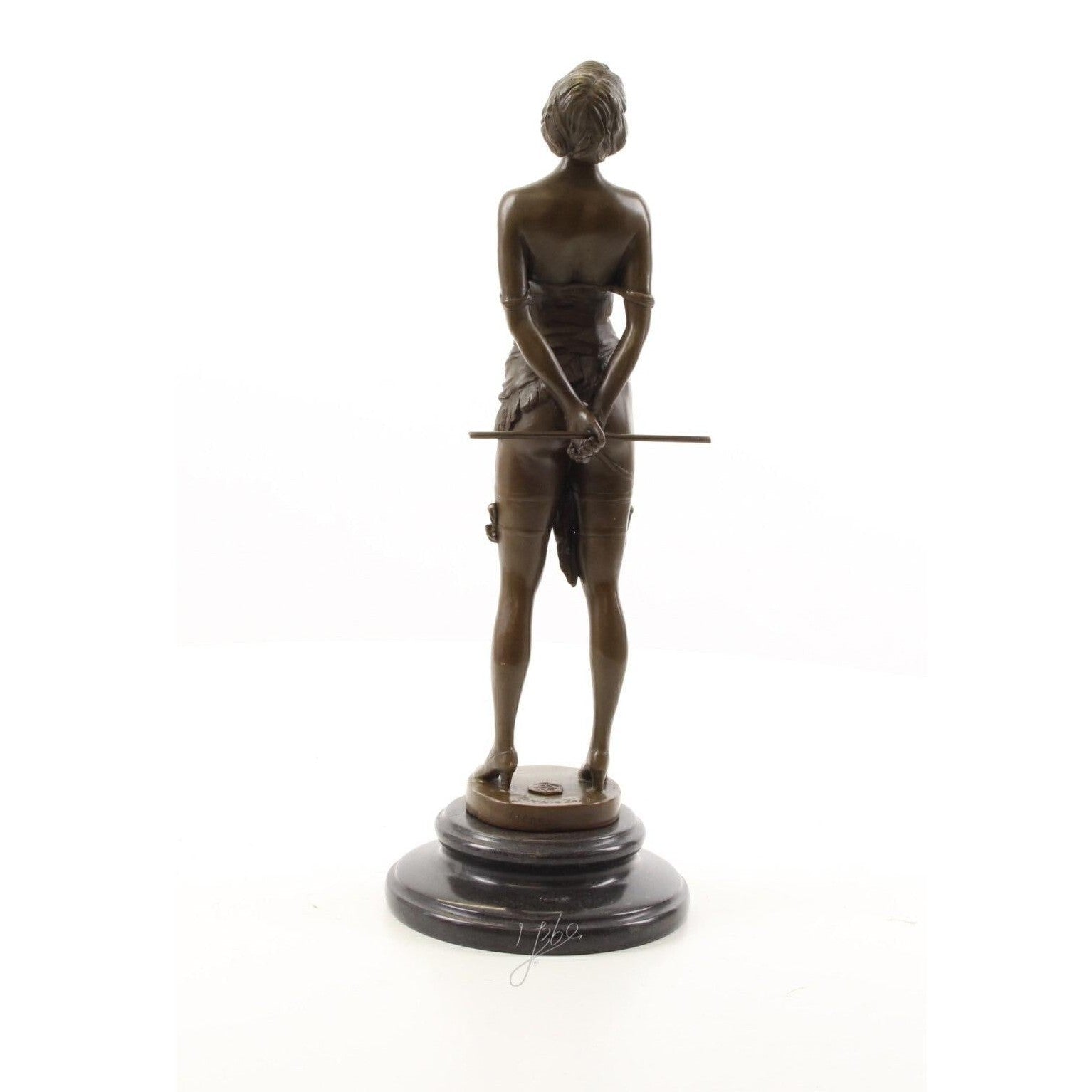 Bound Art Deco Maiden | Handcrafted Bronze Decor | Gift Idea