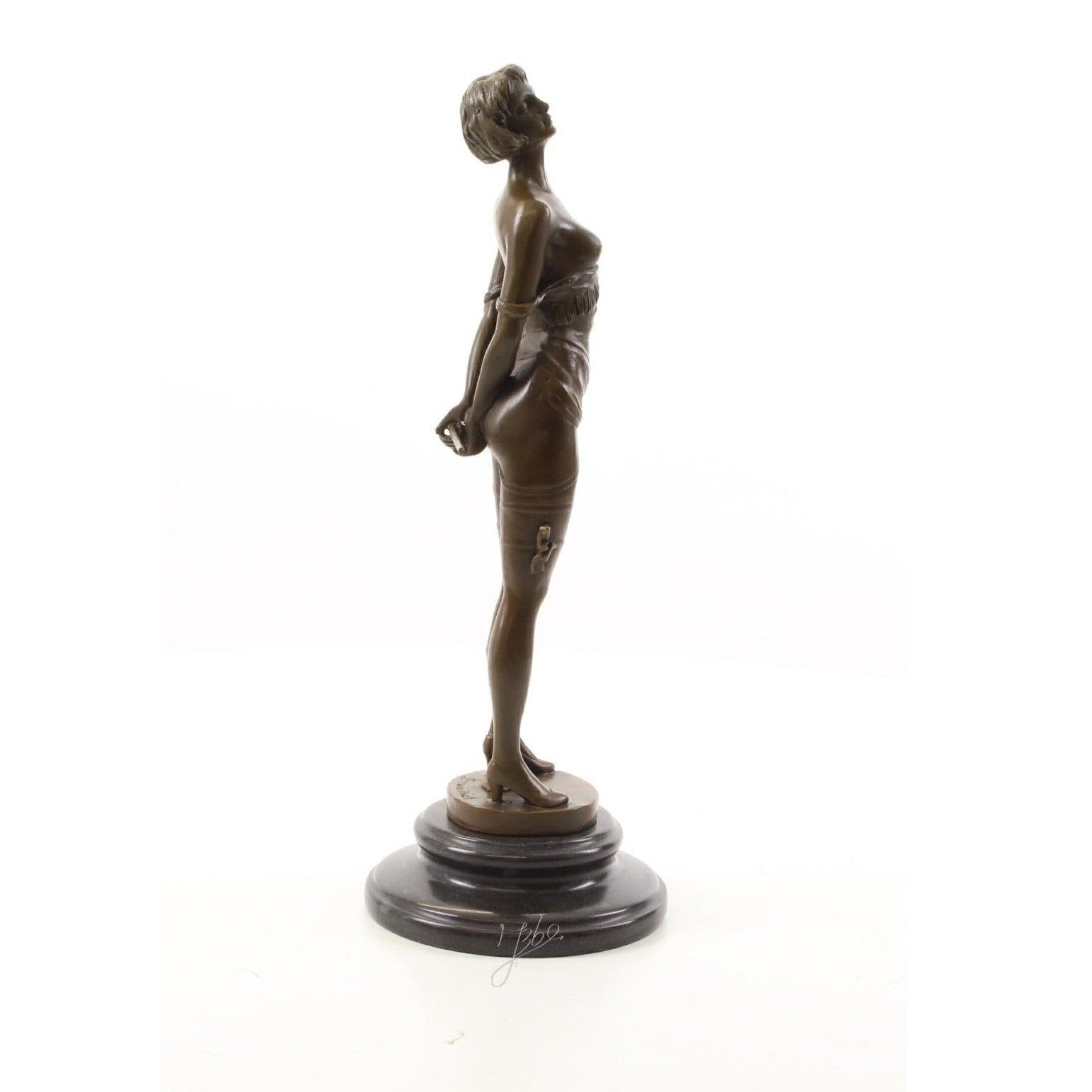 Bound Art Deco Maiden | Handcrafted Bronze Decor | Gift Idea