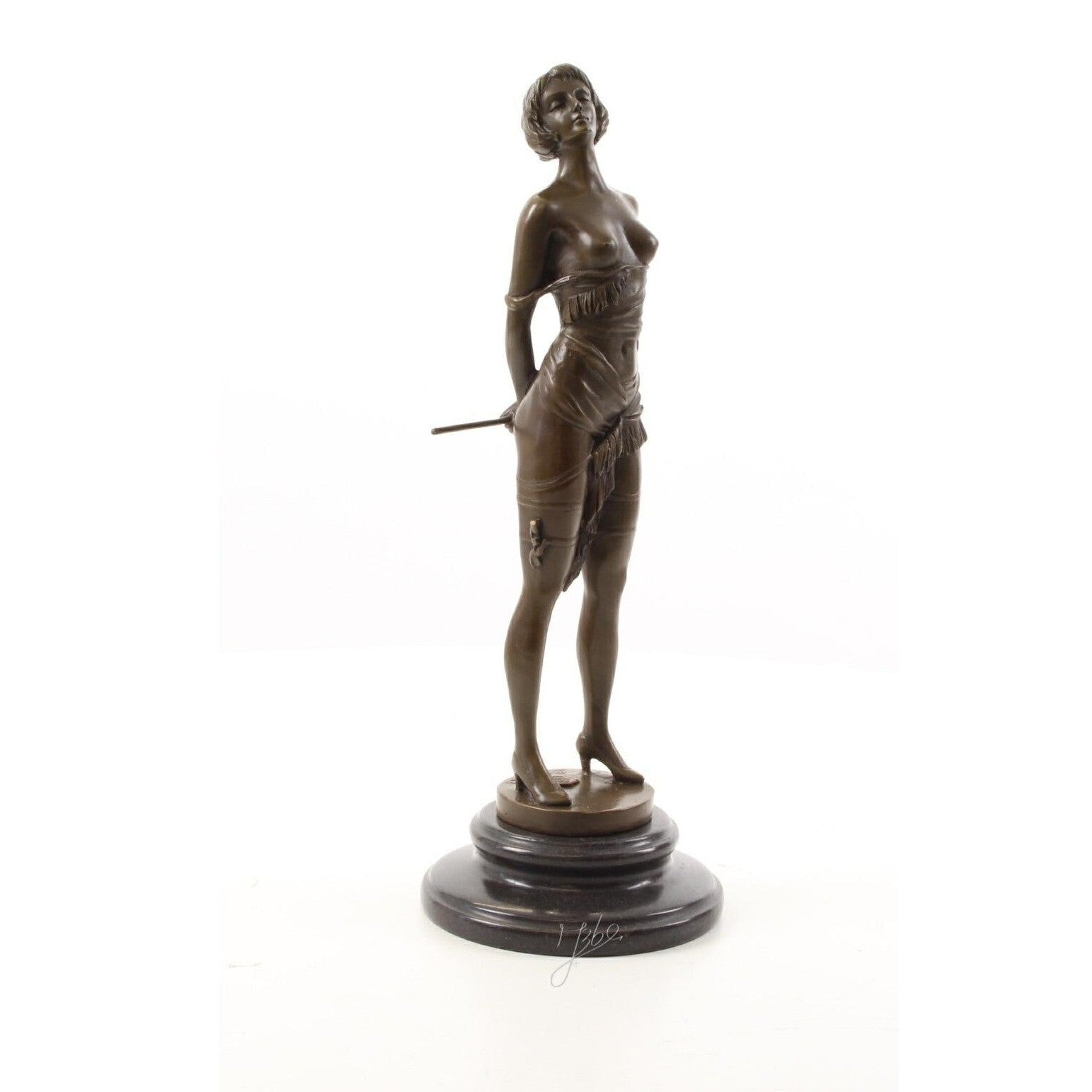 Bound Art Deco Maiden | Handcrafted Bronze Decor | Gift Idea
