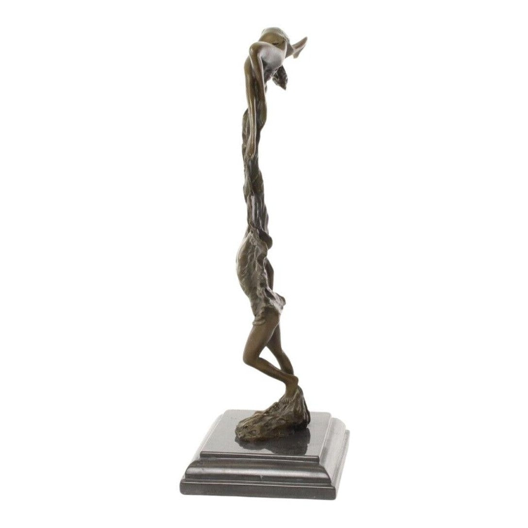 Ascending Lovers Sculpture | Handcrafted Bronze Decor | Gift Idea