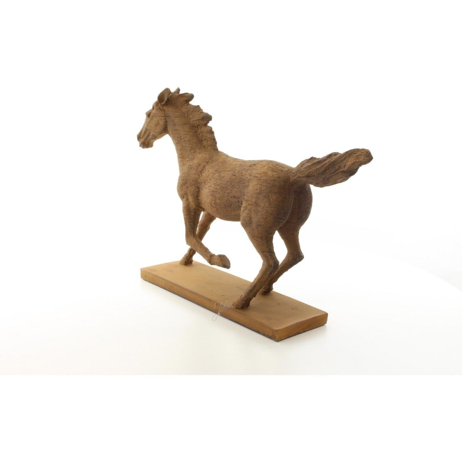 Spirit in Motion – Galloping Horse Figurine in Resin, Animal Sculpture