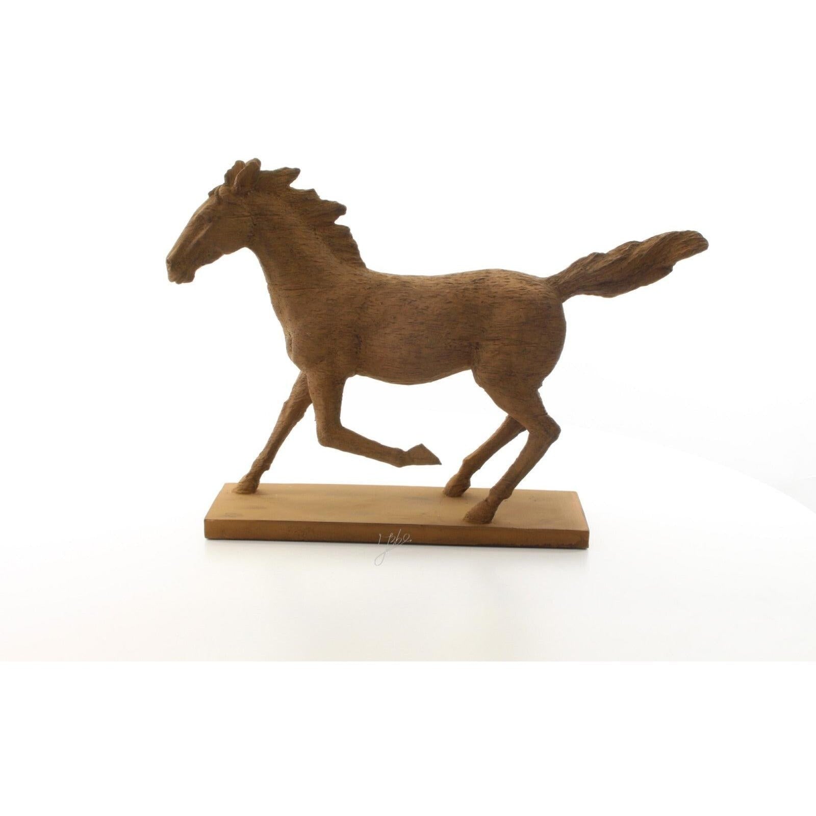 Spirit in Motion – Galloping Horse Figurine in Resin, Animal Sculpture