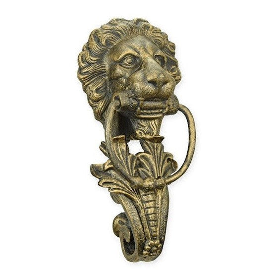 Lion Head Door Knocker | Handcrafted Bronze Decor