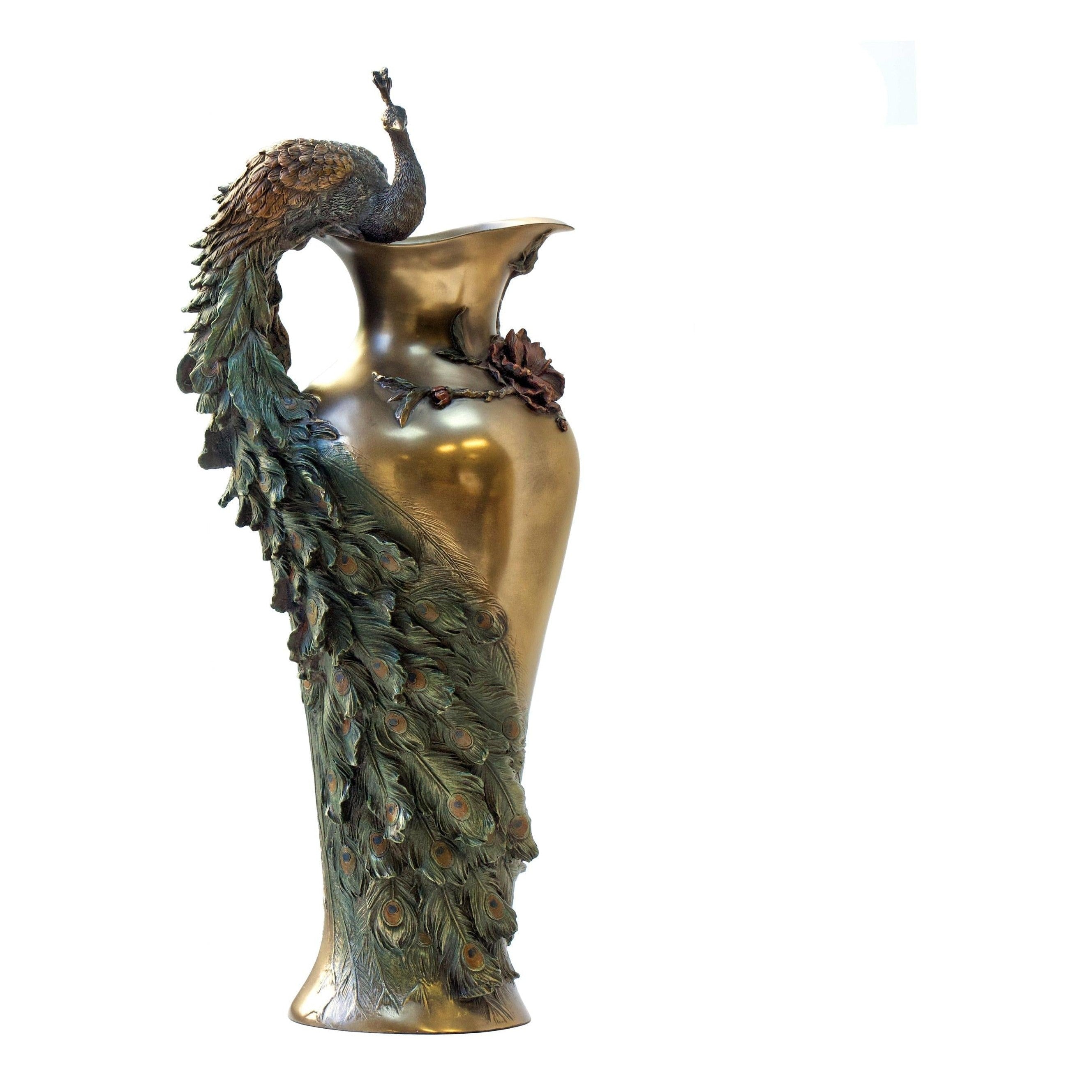Art nouveau Peacock Vase | Vases & Bowls | Home Decor | Handcrafted