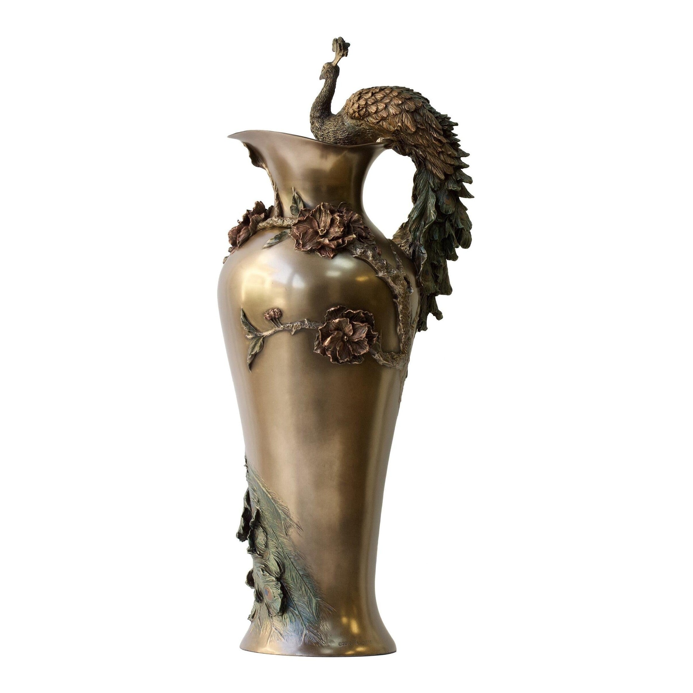 Art nouveau Peacock Vase | Vases & Bowls | Home Decor | Handcrafted
