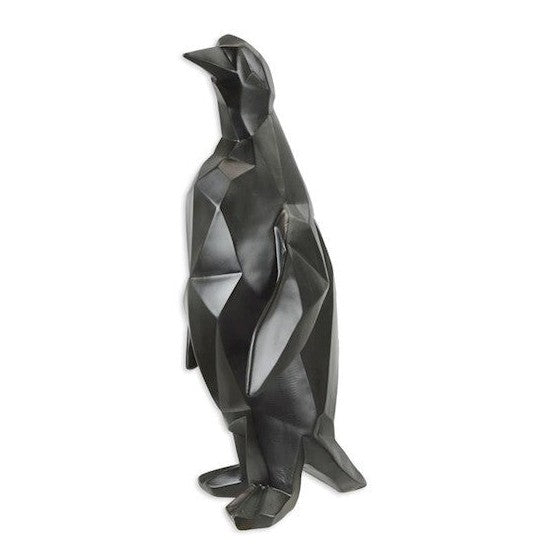 Geometric Penguin Sculpture | Handcrafted Resin Decor