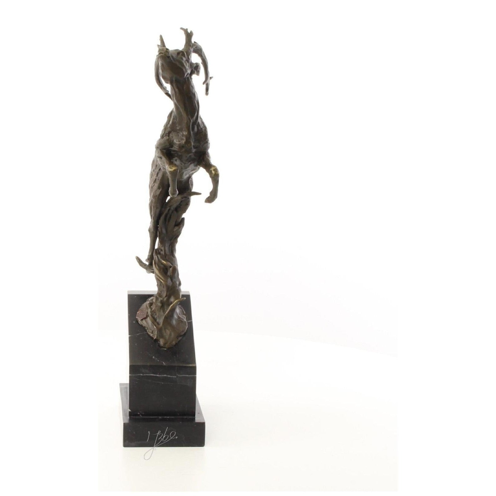 Leaping Stag Sculpture | Handcrafted Bronze Decor