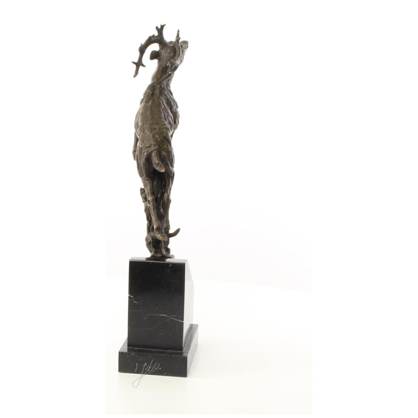 Leaping Stag Sculpture | Handcrafted Bronze Decor