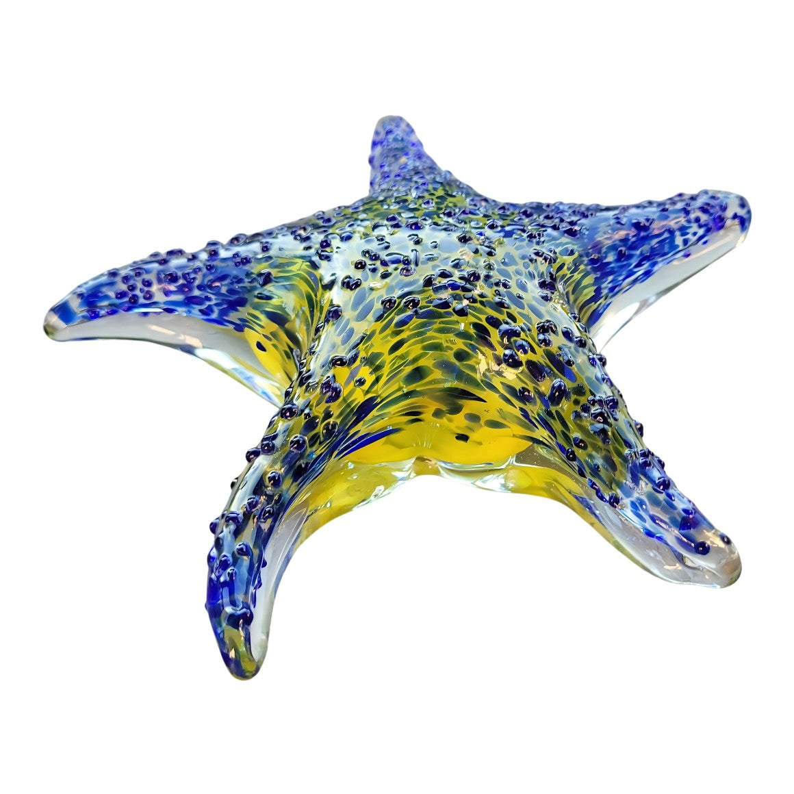 Murano Style Glass Starfish Paperweight Home Decor, Glass & Murano Dec