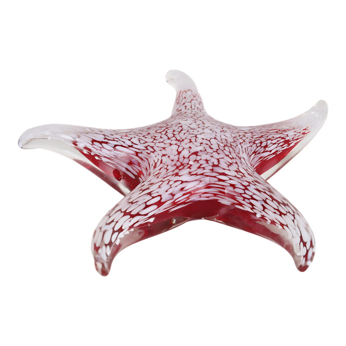 Murano Style Glass Starfish Paperweight Home Decor, Glass & Murano Dec