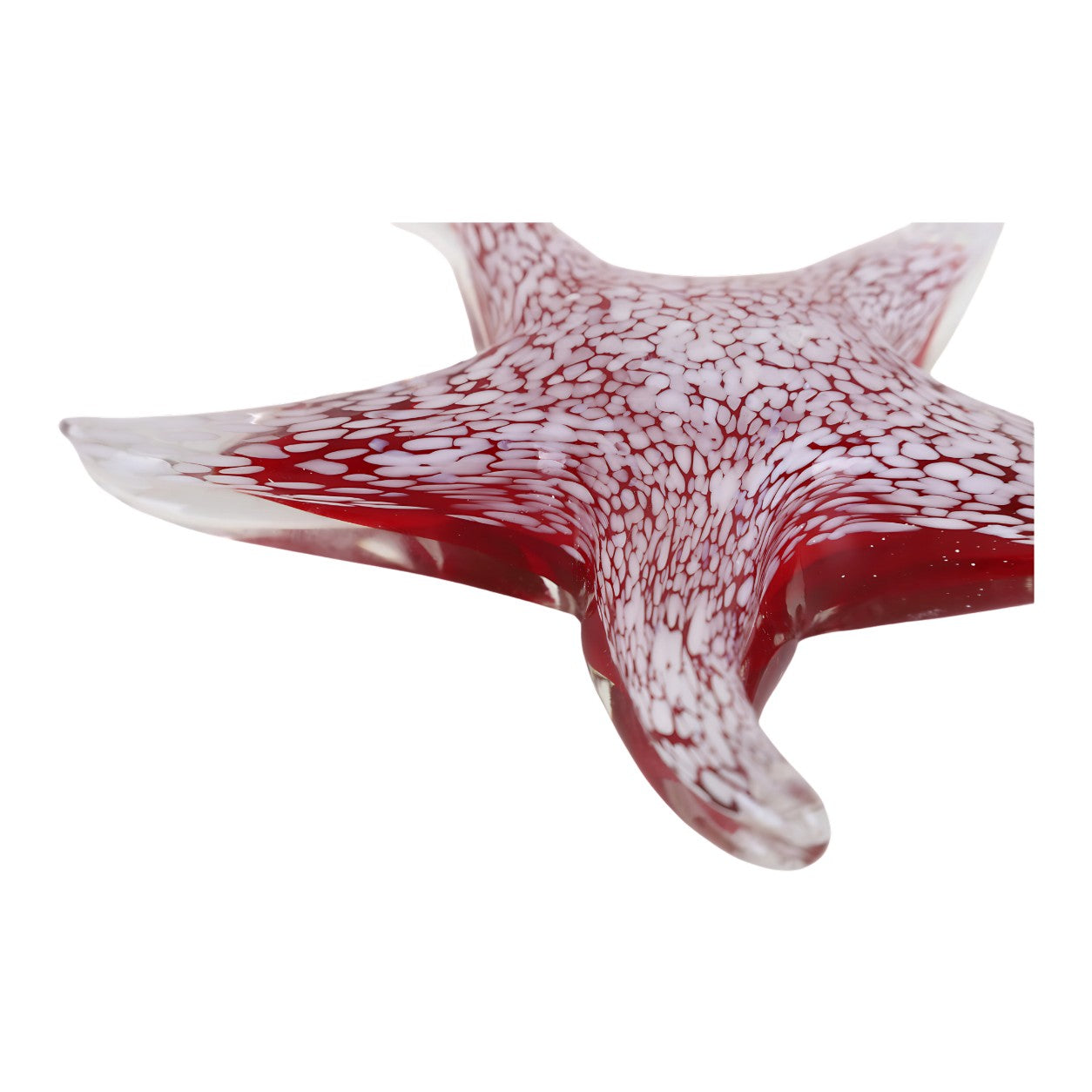 Murano Style Glass Starfish Paperweight Home Decor, Glass & Murano Dec