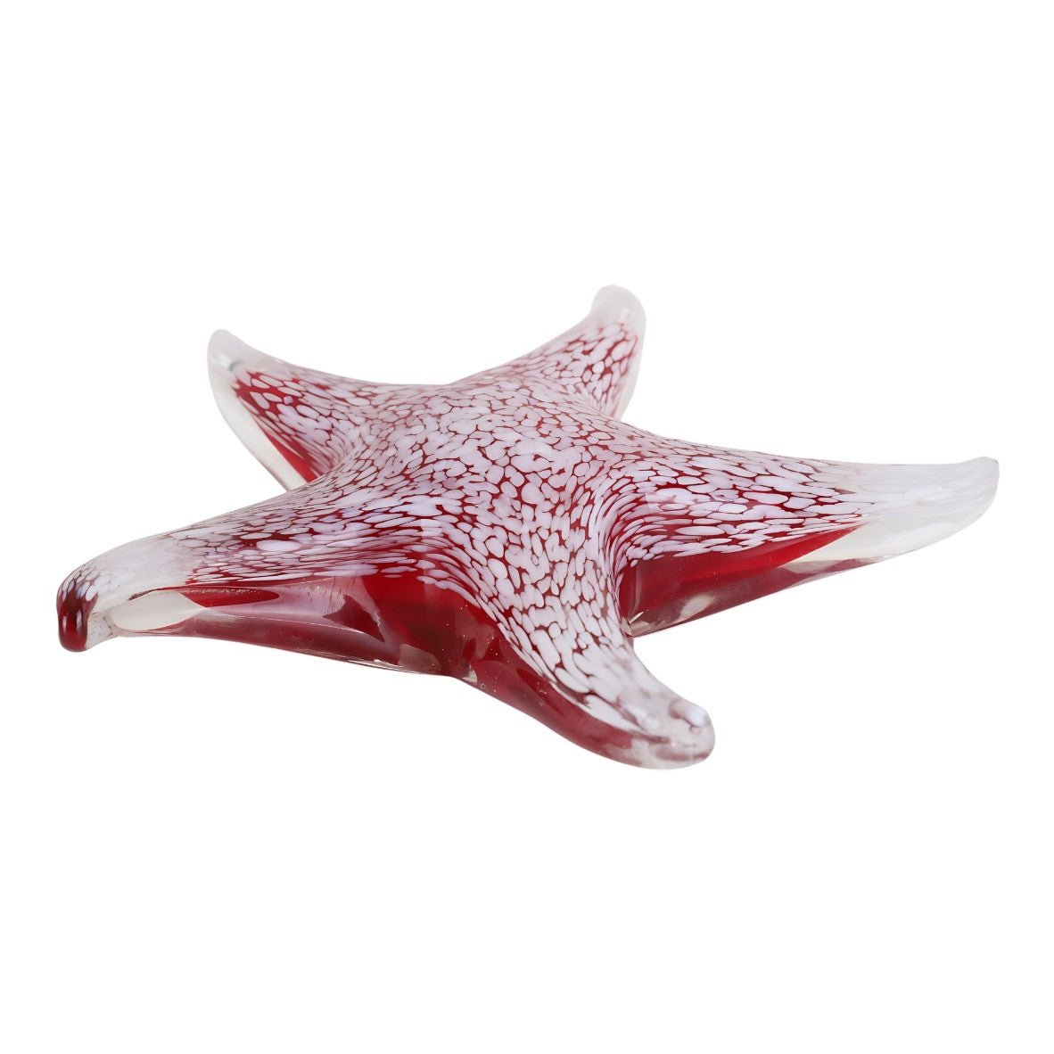 Murano Style Glass Starfish Paperweight Home Decor, Glass & Murano Dec