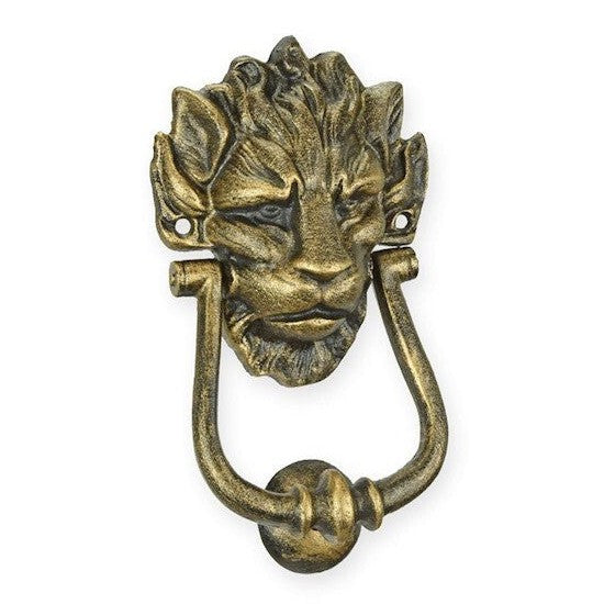 Green Man Face Door Knocker | Handcrafted Cast Iron Decor