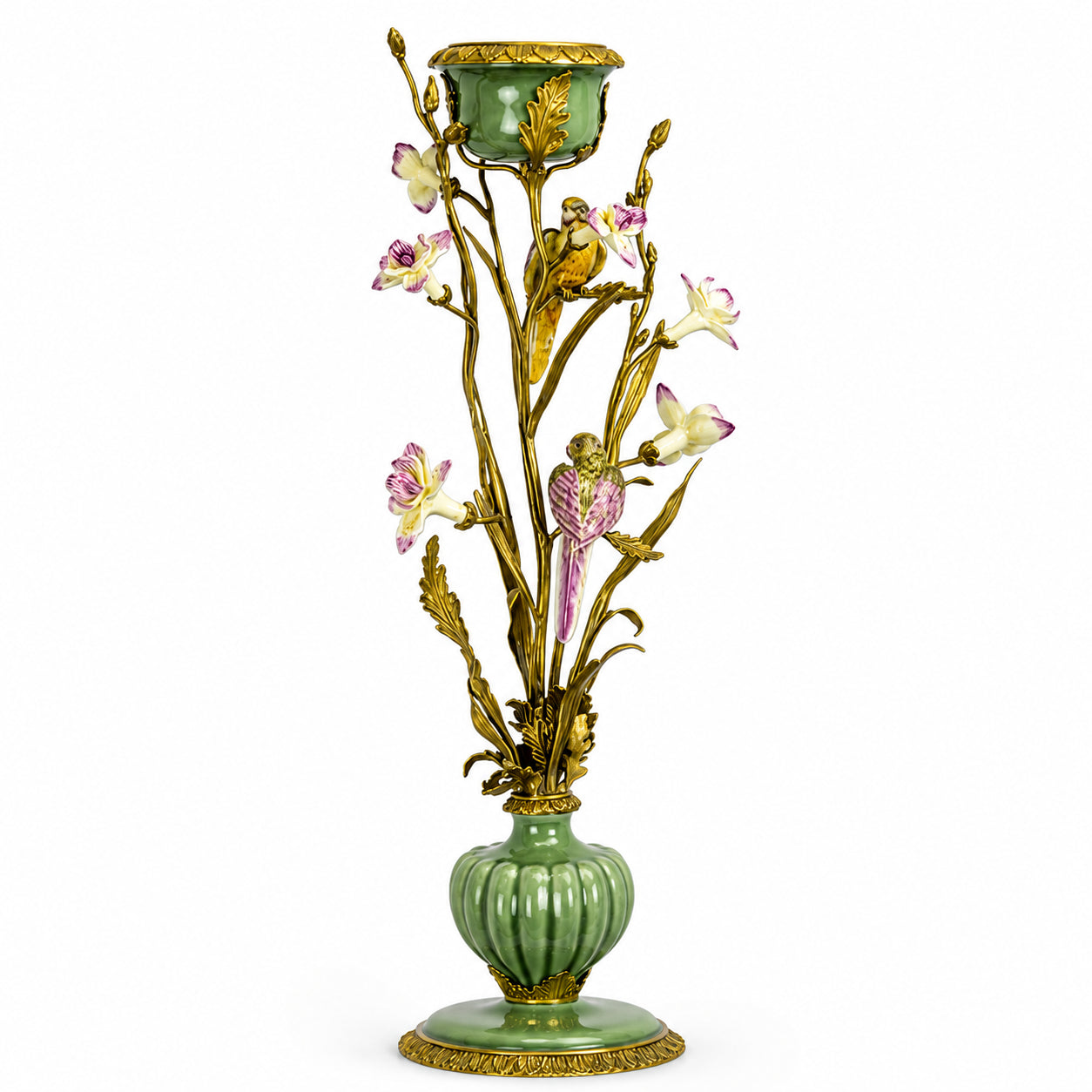 Bird Branch Vase | Handcrafted Porcelain Decor | Unique Home Accent