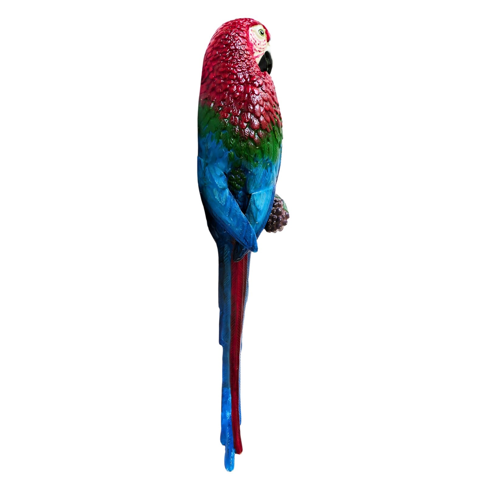 Cast Iron Wall Mount Red and Blue Macaw. Home Decor, Wall Plaques & Si