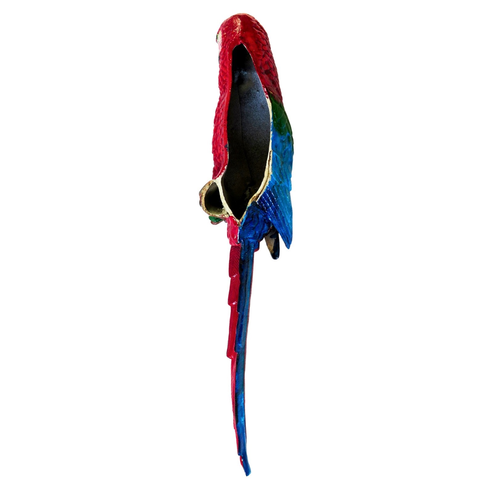Cast Iron Wall Mount Red and Blue Macaw. Home Decor, Wall Plaques & Si