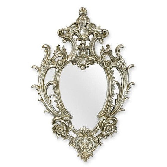 Ornate Oval Wall Mirror | Handcrafted Iron Decor
