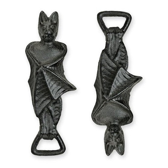 Hanging Bat Bottle Opener | Handcrafted Cast Iron Decor | Gift Idea