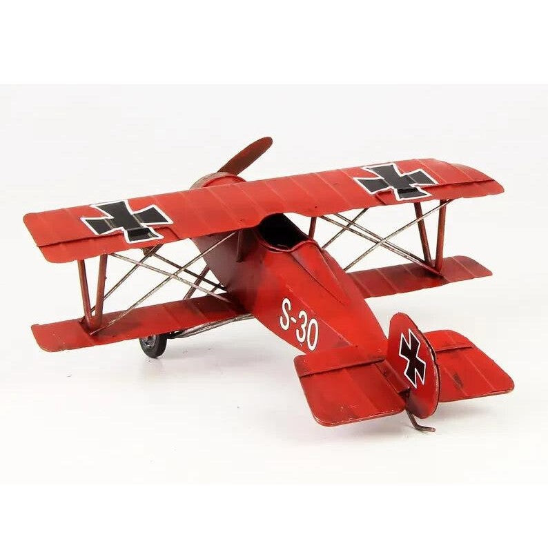 Tin Model of the Red Baron Biplane | Tin & Model Collectibles