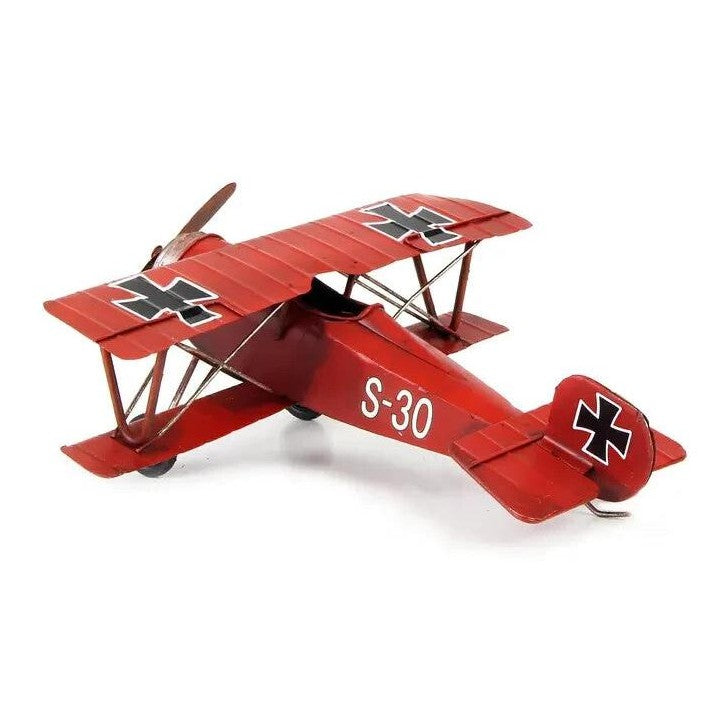 Tin Model of the Red Baron Biplane | Tin & Model Collectibles