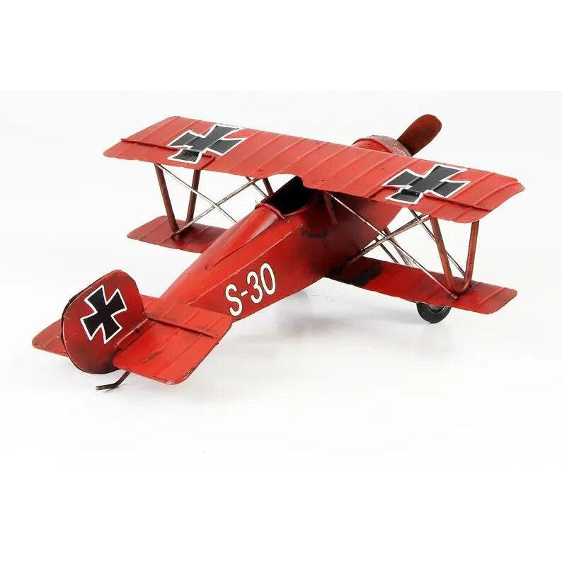 Tin Model of the Red Baron Biplane | Tin & Model Collectibles
