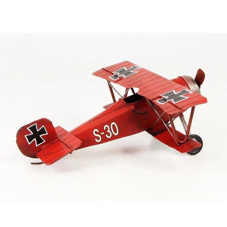 Tin Model of the Red Baron Biplane | Tin & Model Collectibles