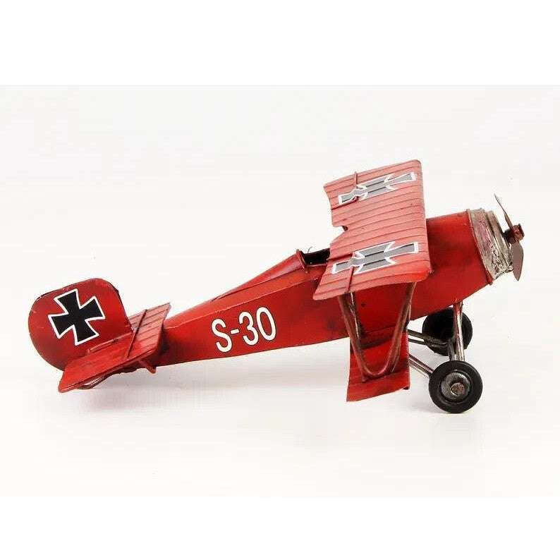 Tin Model of the Red Baron Biplane | Tin & Model Collectibles