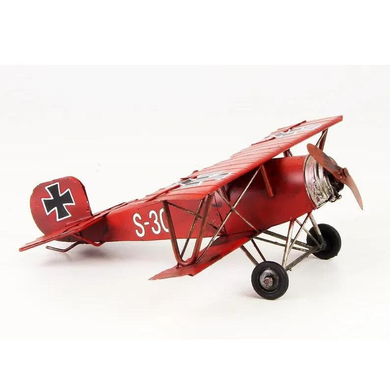 Tin Model of the Red Baron Biplane | Tin & Model Collectibles