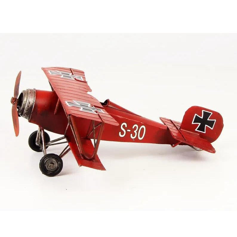 Tin Model of the Red Baron Biplane | Tin & Model Collectibles