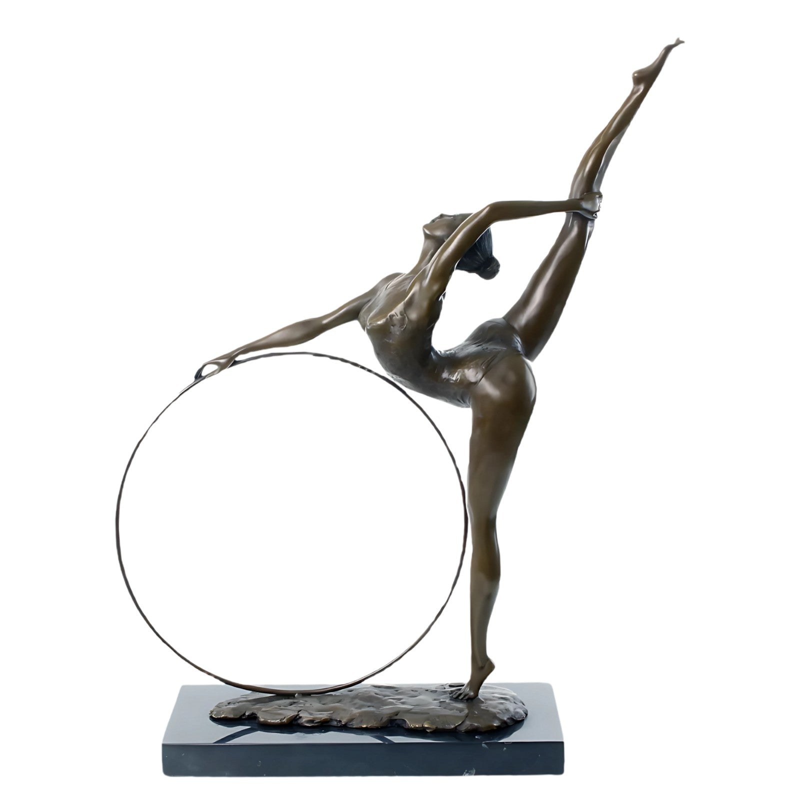 Rhythmic Hoop Dancer | Handcrafted Bronze Decor | Gift Idea