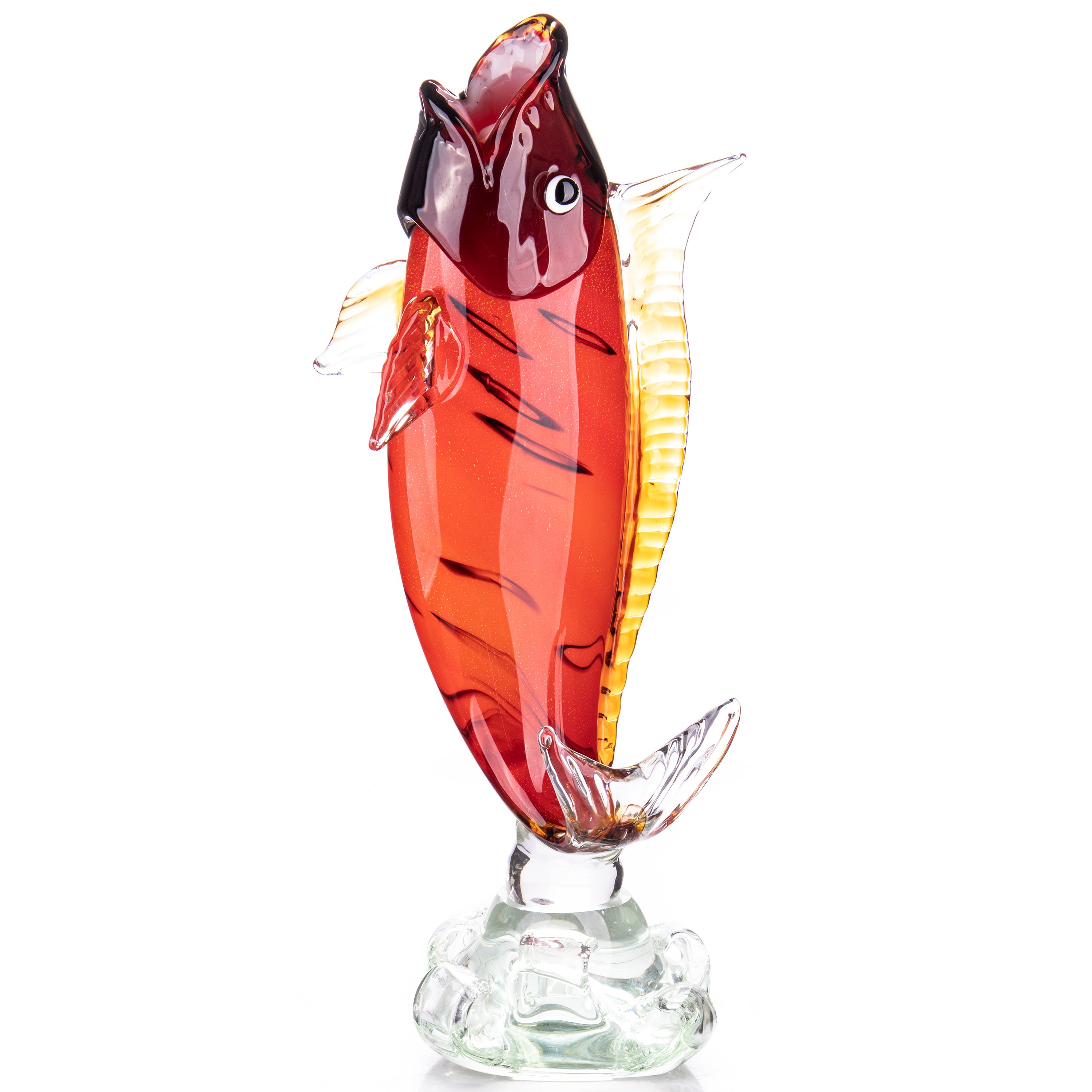 Murano style glass fish | Handcrafted Glass Decor | Unique Home Accent