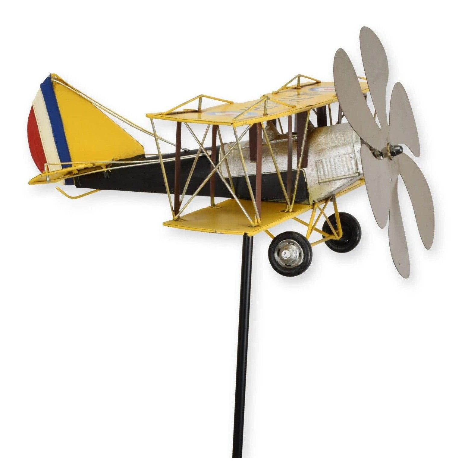 Tin Airplane on a Turning Stick | Tin & Model Collectibles