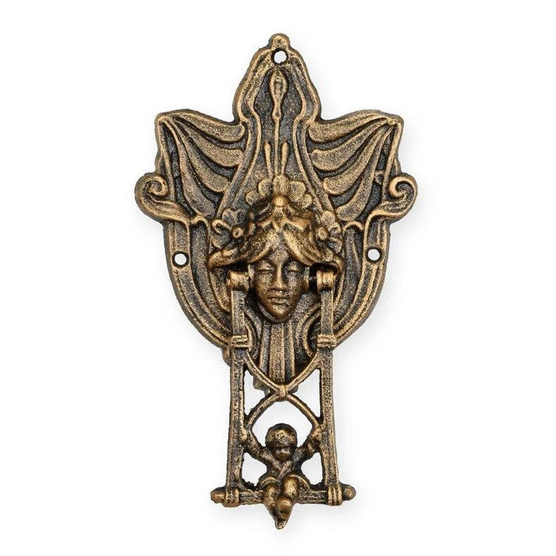 Gargoyle Face Door Knocker | Handcrafted Bronze Decor