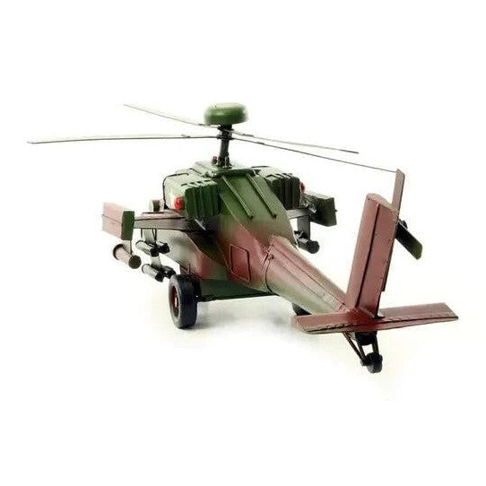 Tin Model of an Apache Helicopter | Tin & Model Collectibles