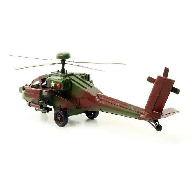 Tin Model of an Apache Helicopter | Tin & Model Collectibles