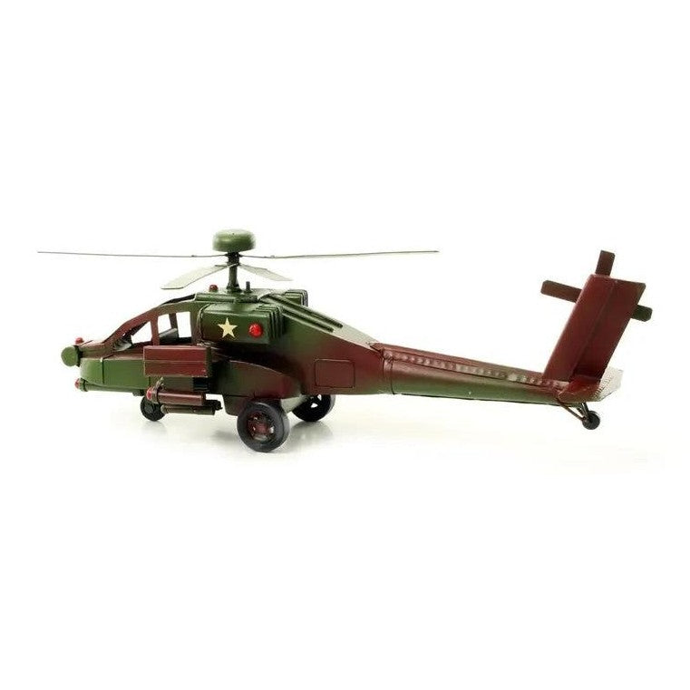 Tin Model of an Apache Helicopter | Tin & Model Collectibles
