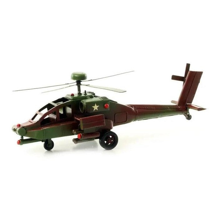 Tin Model of an Apache Helicopter | Tin & Model Collectibles