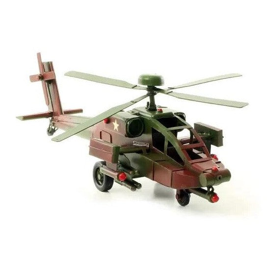 Tin Model of an Apache Helicopter | Tin & Model Collectibles