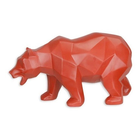 Geometric Bear Sculpture | Handcrafted Resin Decor